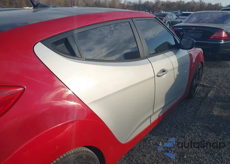 2014 Hyundai Veloster Base W/Gray (A6) from USA, damaged, VIN KMHTC6ADXEU183184